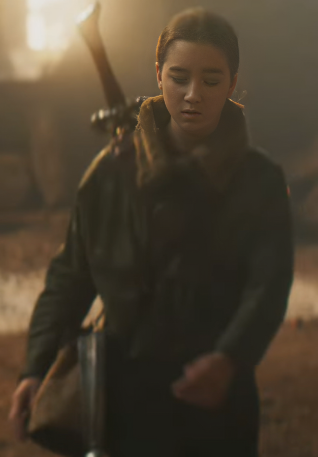 Supergirl Eve Ridley Shearling Bomber Jacket - Image 4